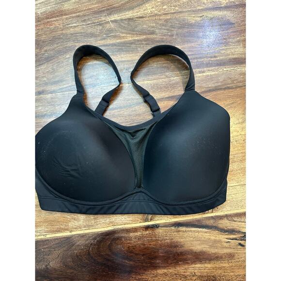Moving Comfort Women's Black Luna High Impact Wire Free Sports Bra Size 36DD - Picture 2 of 4